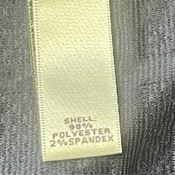 Neiman Marcus navy blue dress textured plaid print back accent zipper size 12 - Picture 5 of 5